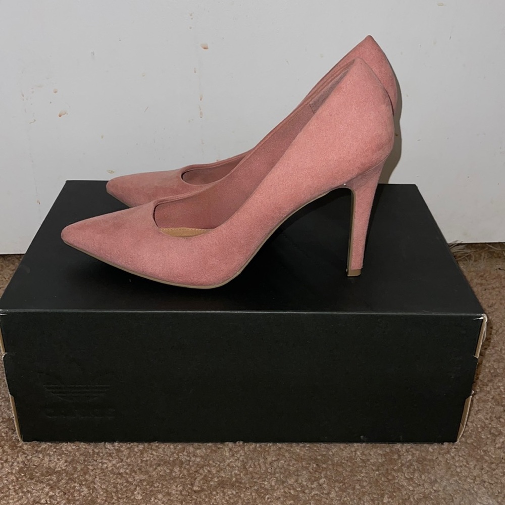 Pink Christian Siriano heels NEW
